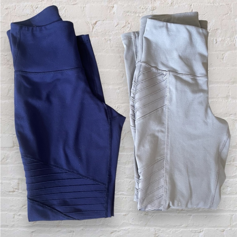 OLD NAVY Lot of 2 Women's High Rise Go-Dry Active Leggings Moto 7/8 Size Small